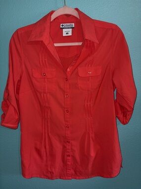 Columbia Coral Button-Up Shirt